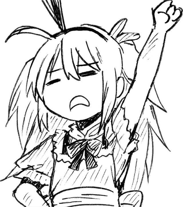 Alice waves hello